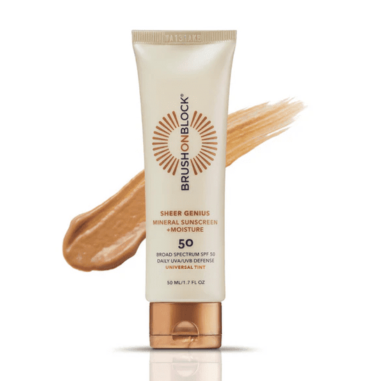 BRUSH ON BLOCK Sheer Genius SPF 50 Mineral Sunscreen