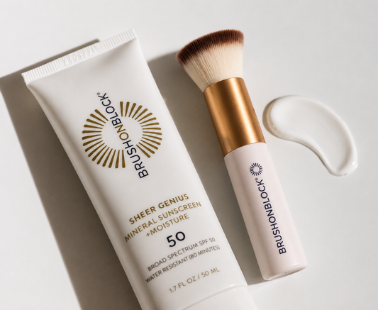 BRUSH ON BLOCK Sheer Genius SPF 50 Mineral Sunscreen